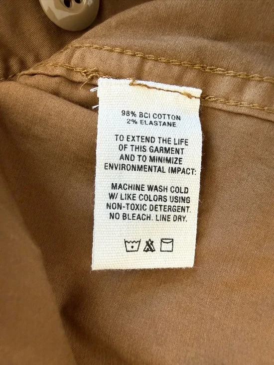 Alex Mill — Utility Cotton Twill Jumpsuit - Hickory — Size L - Picture 8 of 16